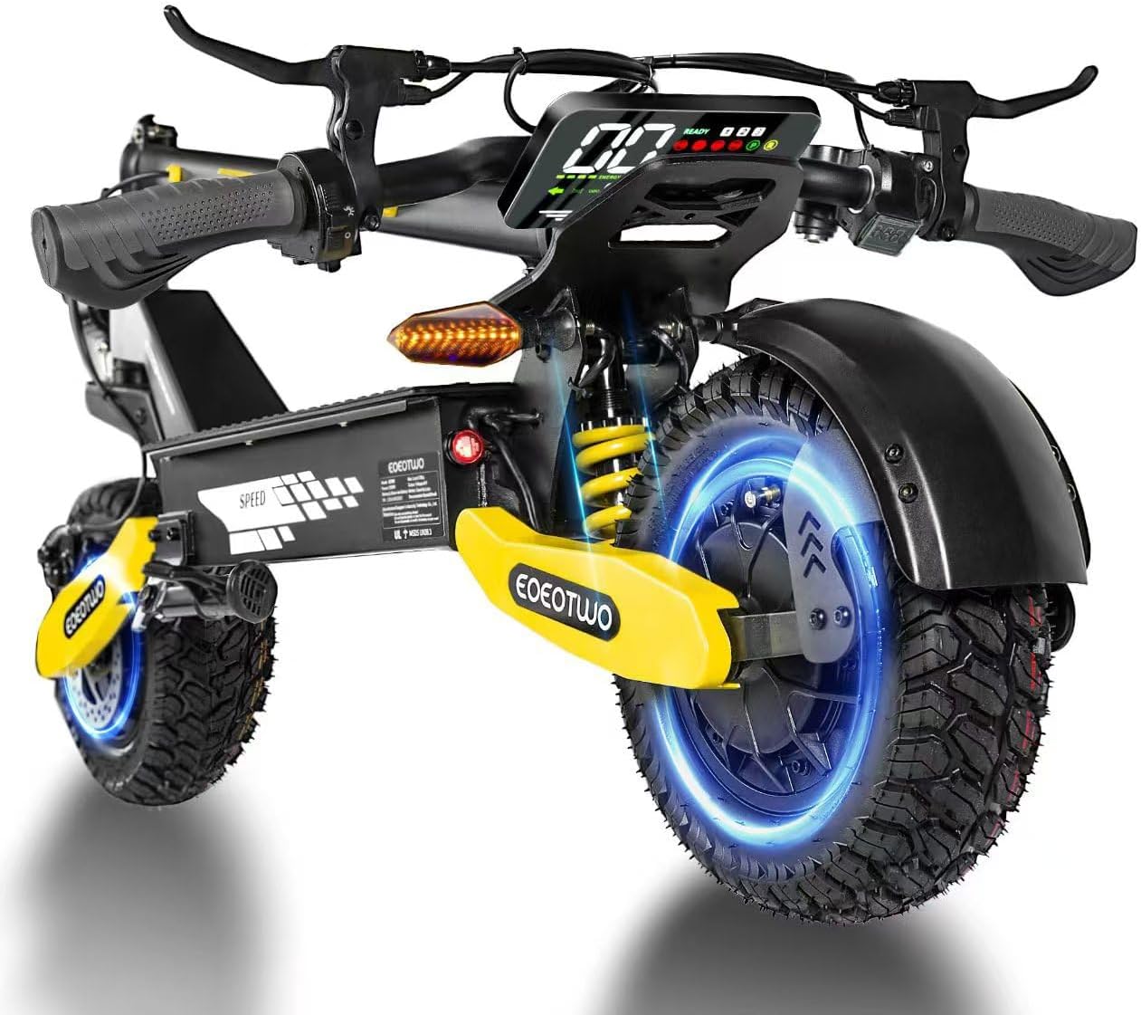 Electric Scooter Adults, 1200W/2400W, Up to 31MPH/40MPH, 25/45Miles Fast E-Scooter with 11" Off Road Tires, Heavy Duty Electric Scooters, Full Suspension, Commuting