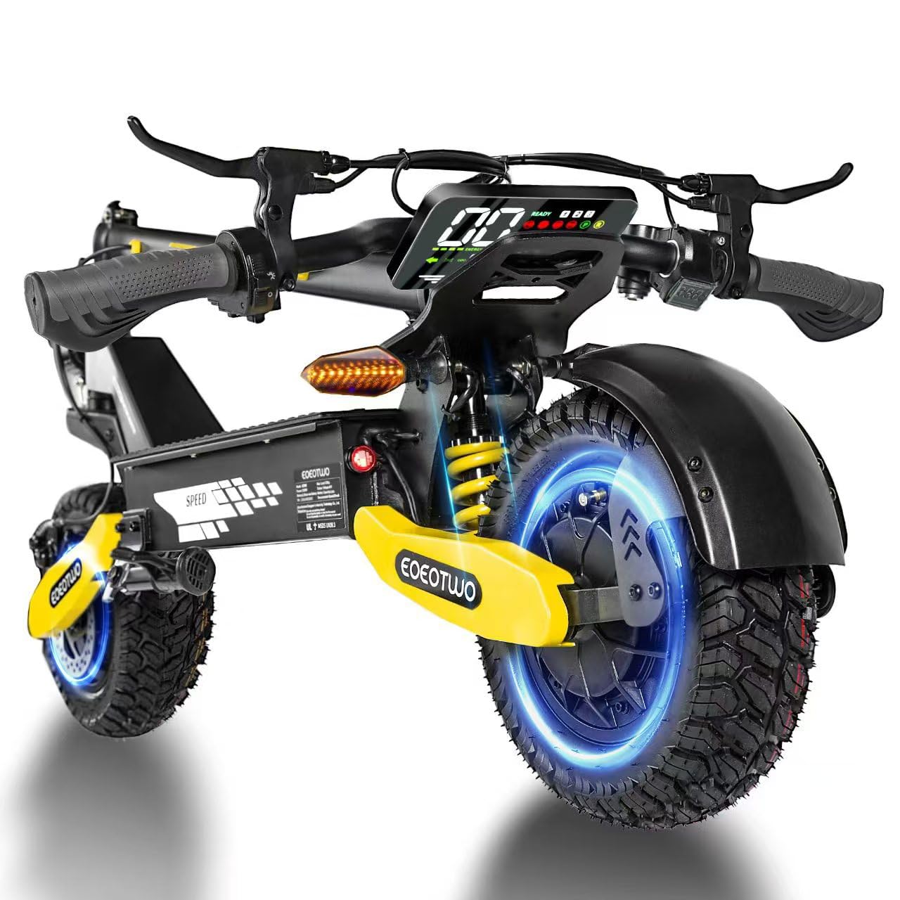 Electric Scooter for Adults, 1200W/2400W, Max.Speed 31MPH/40MPH Fast Electric Scooter, 25/45Miles Long Range Commuting E-Scooter with 11" Off Road Tires, Full Suspension