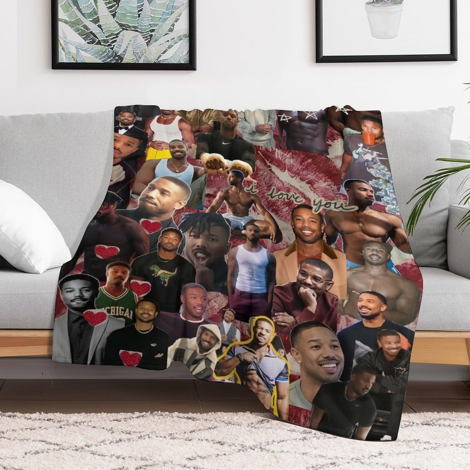 Amazon.com: BCNVMPP Super Soft Flannel Michael b Jordan Blanket