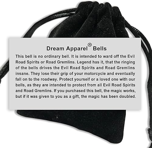 Miniatura 4 de Dream Apparel Campana de ángel para motocicleta con colgador, accesorio de campana de montar