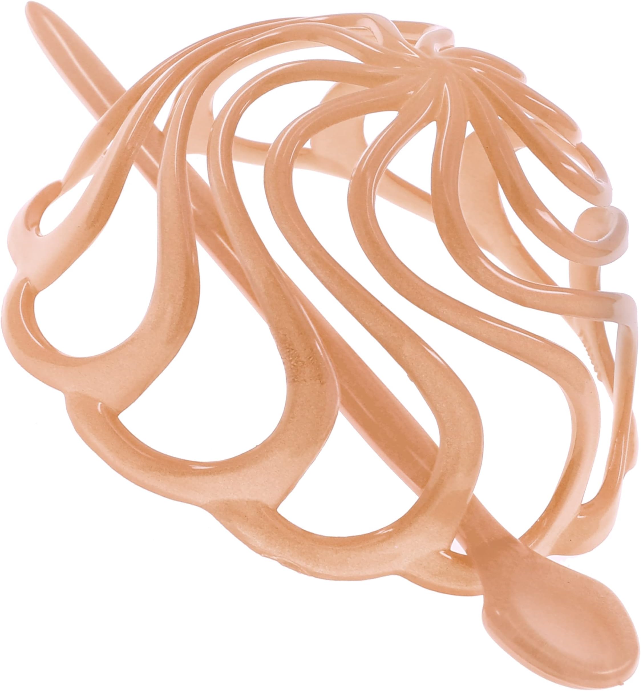 Camila Paris French Hair Bun Cover Cap Holder, Hair Pin Thru, Dome Round Hair Clips for Women Hair Updo, Styling Girls Hair Accessories, No Slip and Durable, Made in France