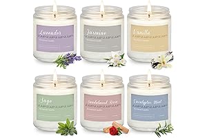 6 Pack Candle Gift Sets for Home Aromatherapy
