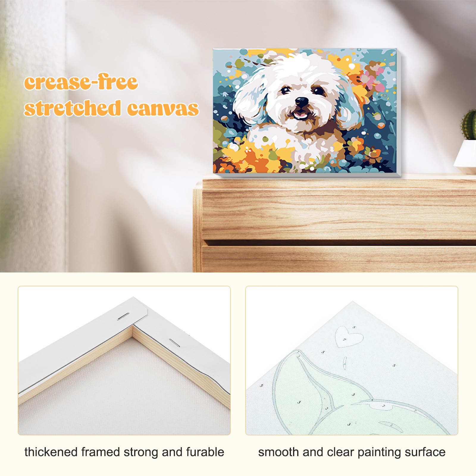 RICUVED Dipingere Con I Numeri Zebra – Kit Pittura 20x30 Cm Per Adulti E Principianti, Tela Con Cornice, Colori Acrilici E Pennelli