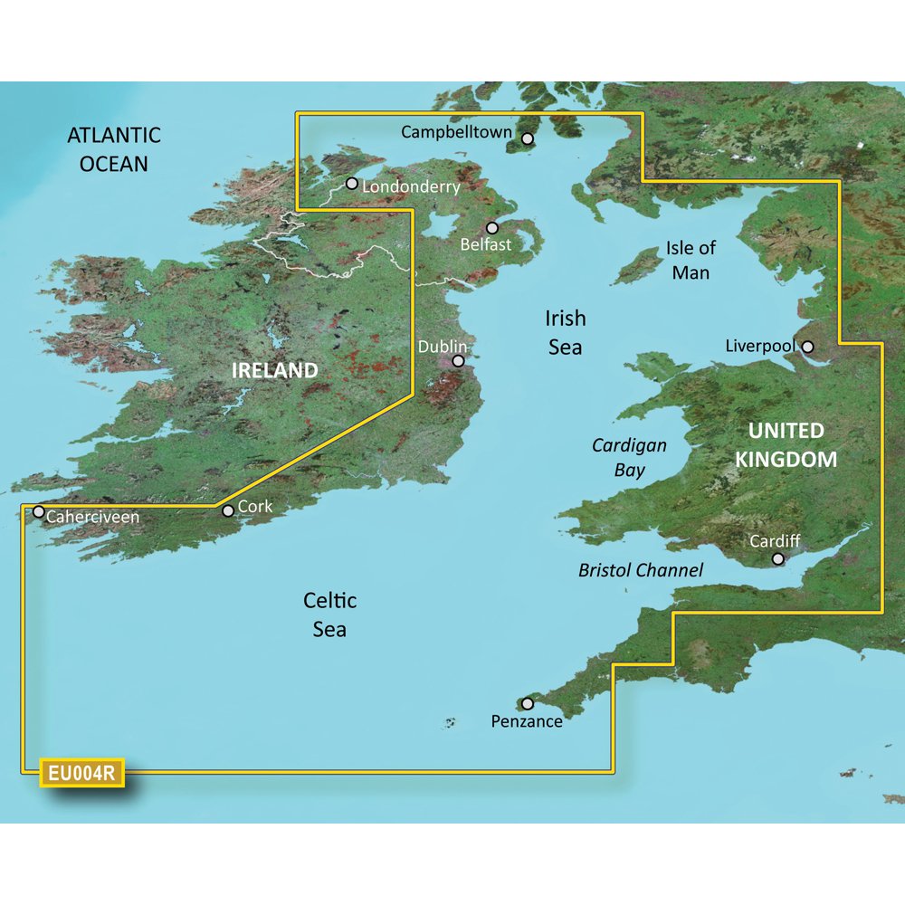GARMIN VEU004R Irish Sea BLUECHART G2 Vision