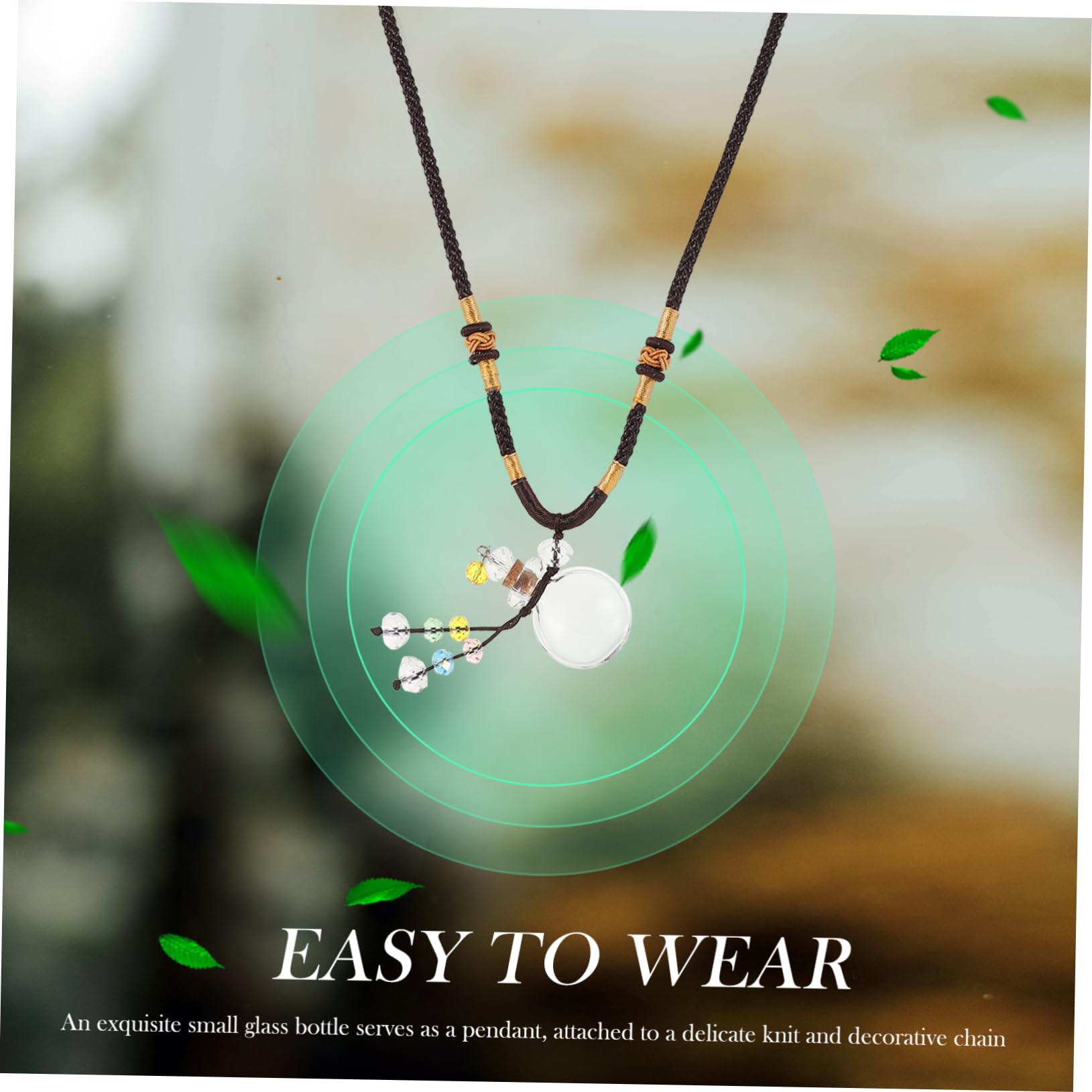 GALPADA 3pezzi Collana Diffusore Di Oli Essenziali Con Ciondolo Creativo e Design Elegante Accessorio Unico Per Pulizia Aria e Decorazione Personale