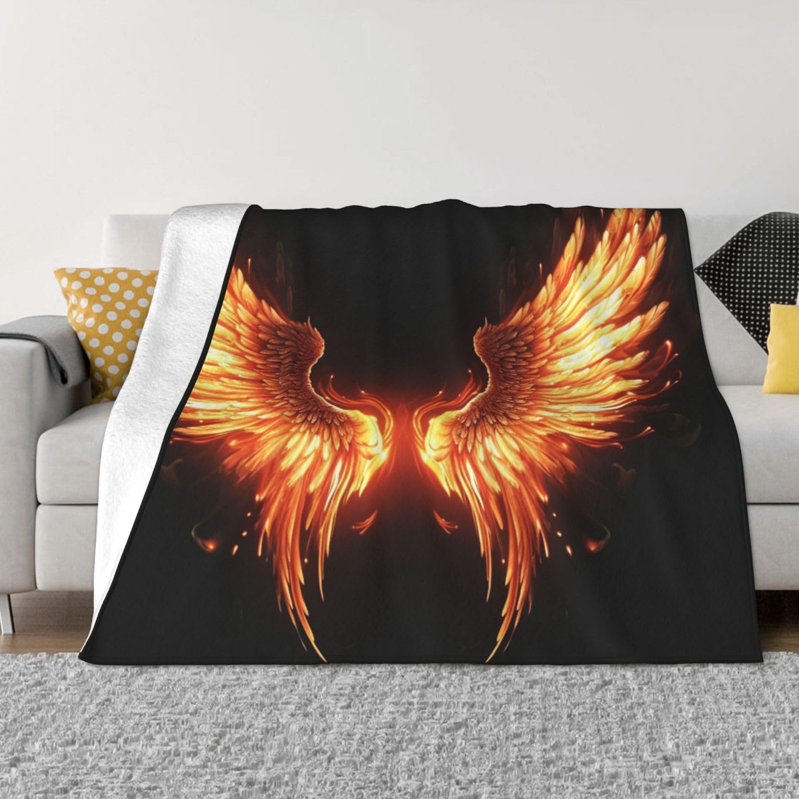 Jeté en flanelle légère 152x127cm pour canapé et voyage