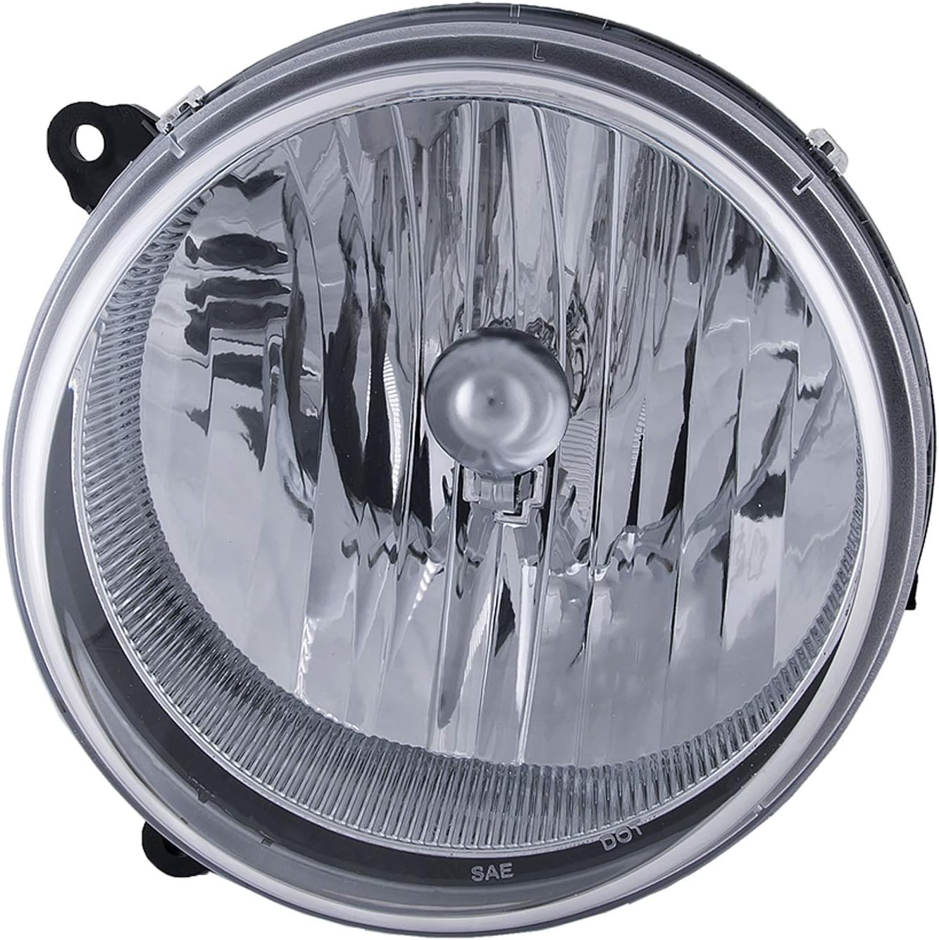 HEADLIGHTSDEPOT Chrome Behuising Halogen Headlight versoenbaar met Jeep Liberty 2005-2007 Sluit links van die bestuurder se hooflamp in