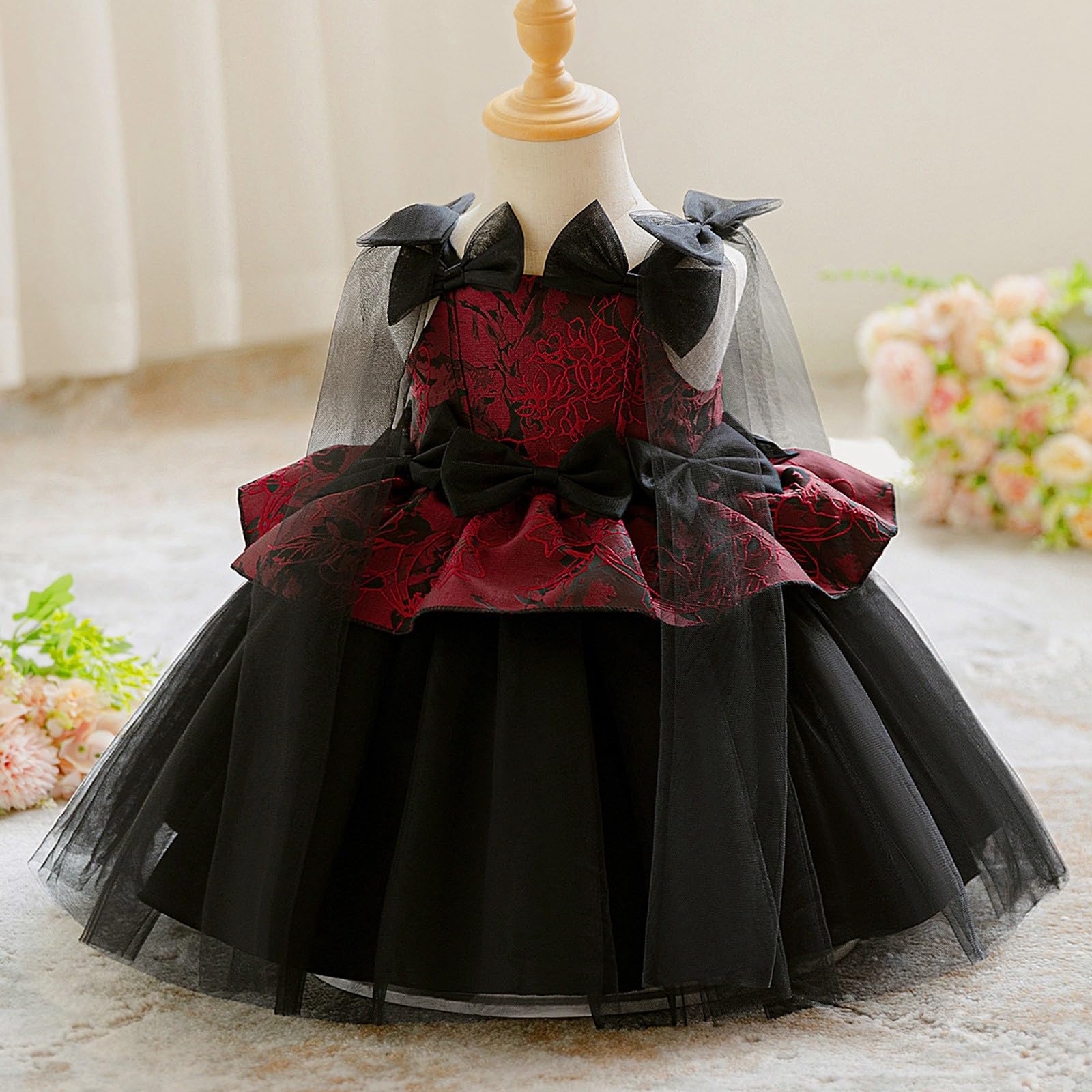 Genérico Disfraz Halloween NiñA 4-5 AñOs - Vestidos para niñas, vestido con capa y tela de satén para niñas, atuendo de fiesta, perfecto para uso diario, ideal para edades de 3 a 8 años
