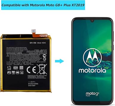 KD40 Battery Compatible with Moto G8 Plus XT2019-1 XT2019-2 with Tools