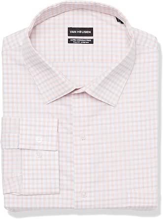 Van Heusen Regular Fit Ultra Wrinkle Free Stretch FLEX Solid Dress Shirt in Blue Frost | Rainwater's