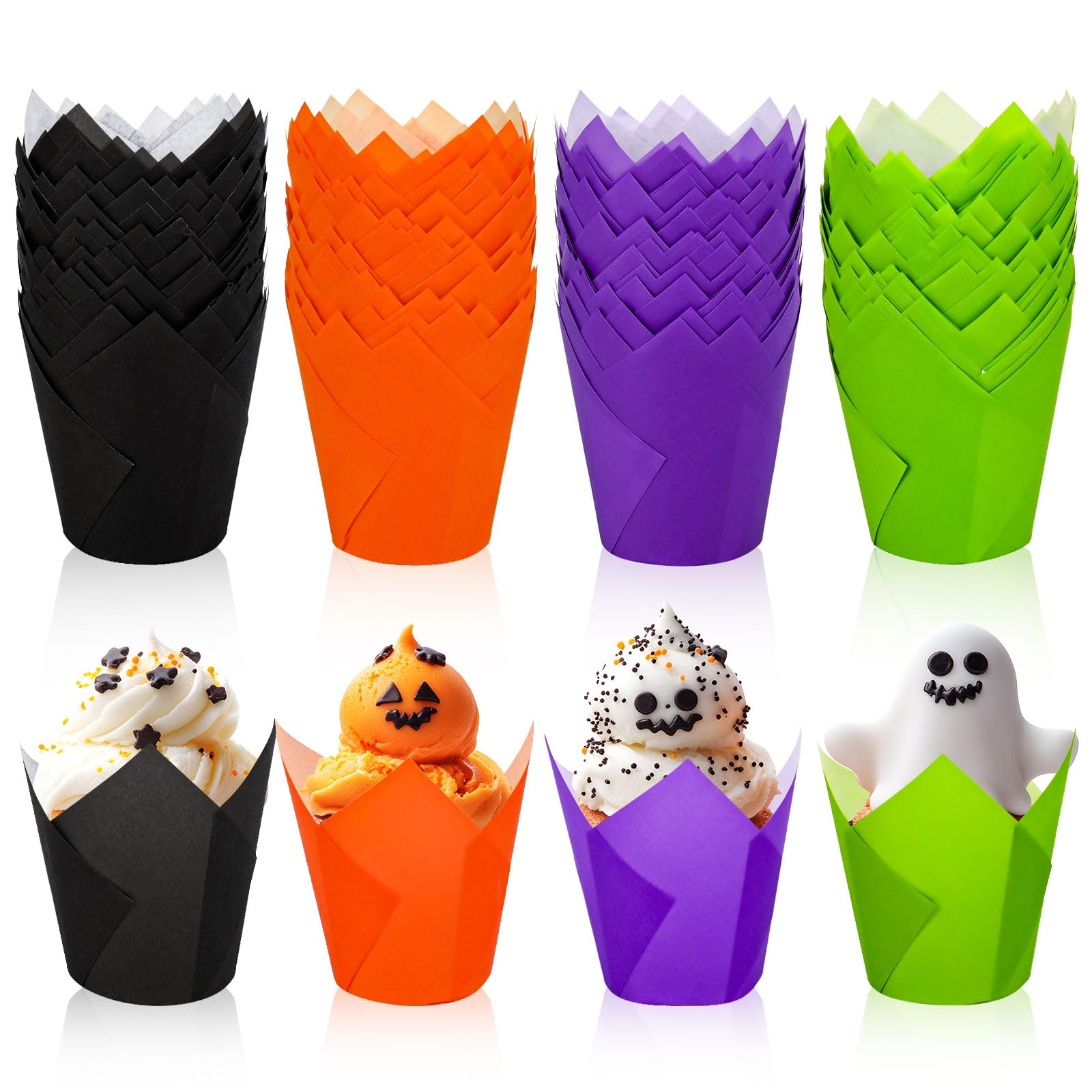 Caissettes à cupcakes Halloween pour décorer votre buffet de fête terrifiant