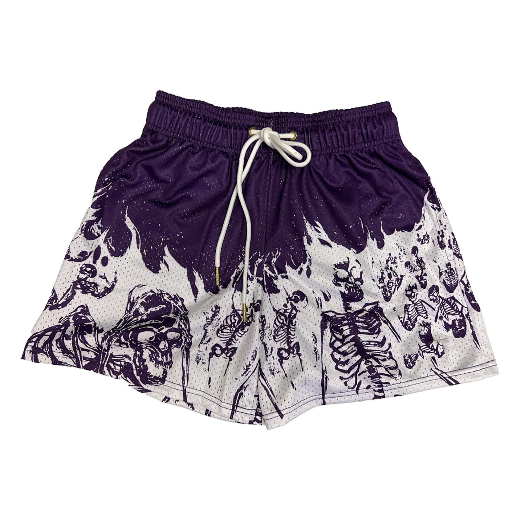 DIOTSR Mens Graphic Shorts Casual Flat Front Shorts Cool Streetwear Designer Shorts Drawstring Summer