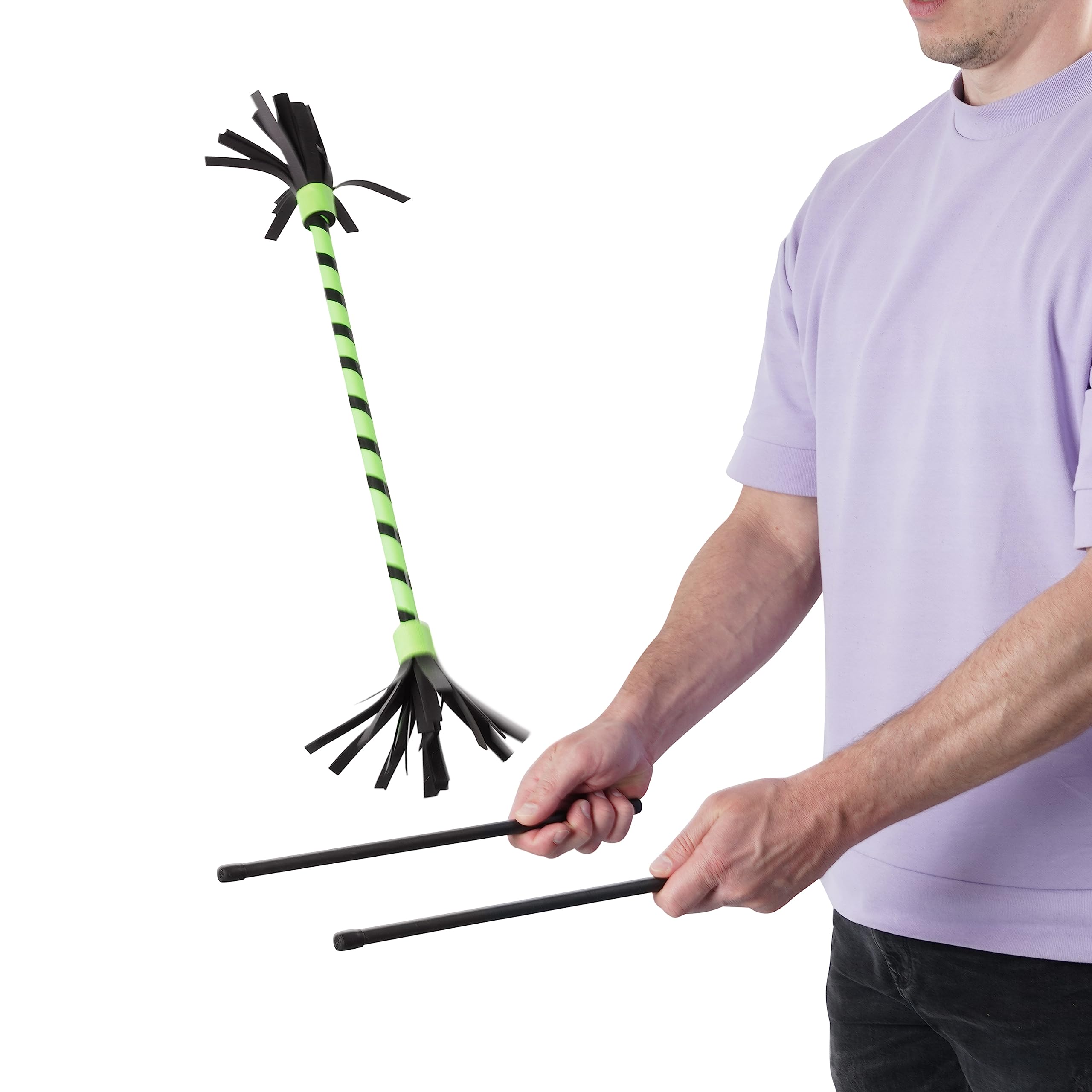 Diabolo Freizeitsport Flowerstick Basic (Vert) Jonglerie Baguettes Débutants