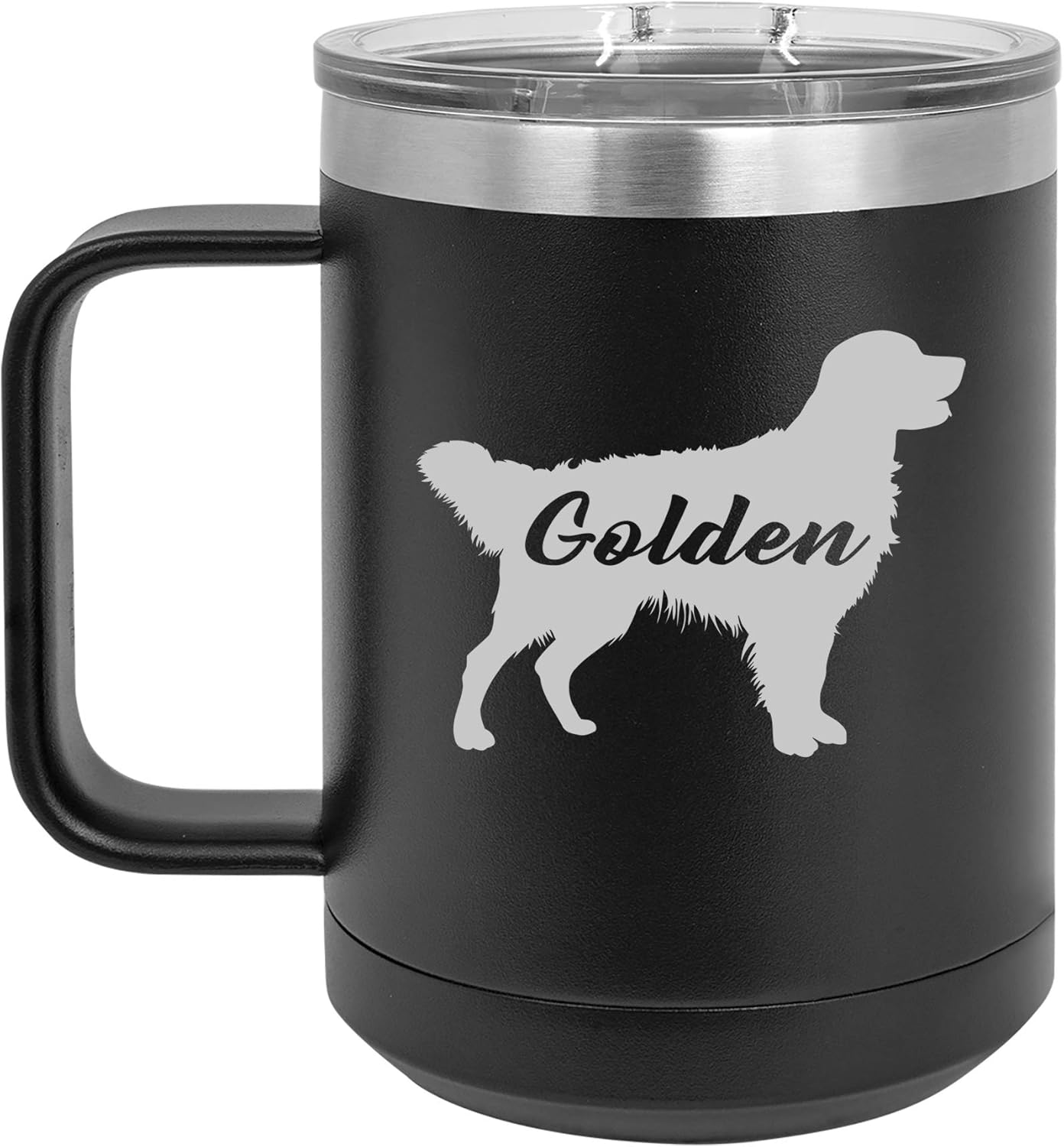 15 oz Tumbler Coffee Mug Travel Cup With Handle & Lid