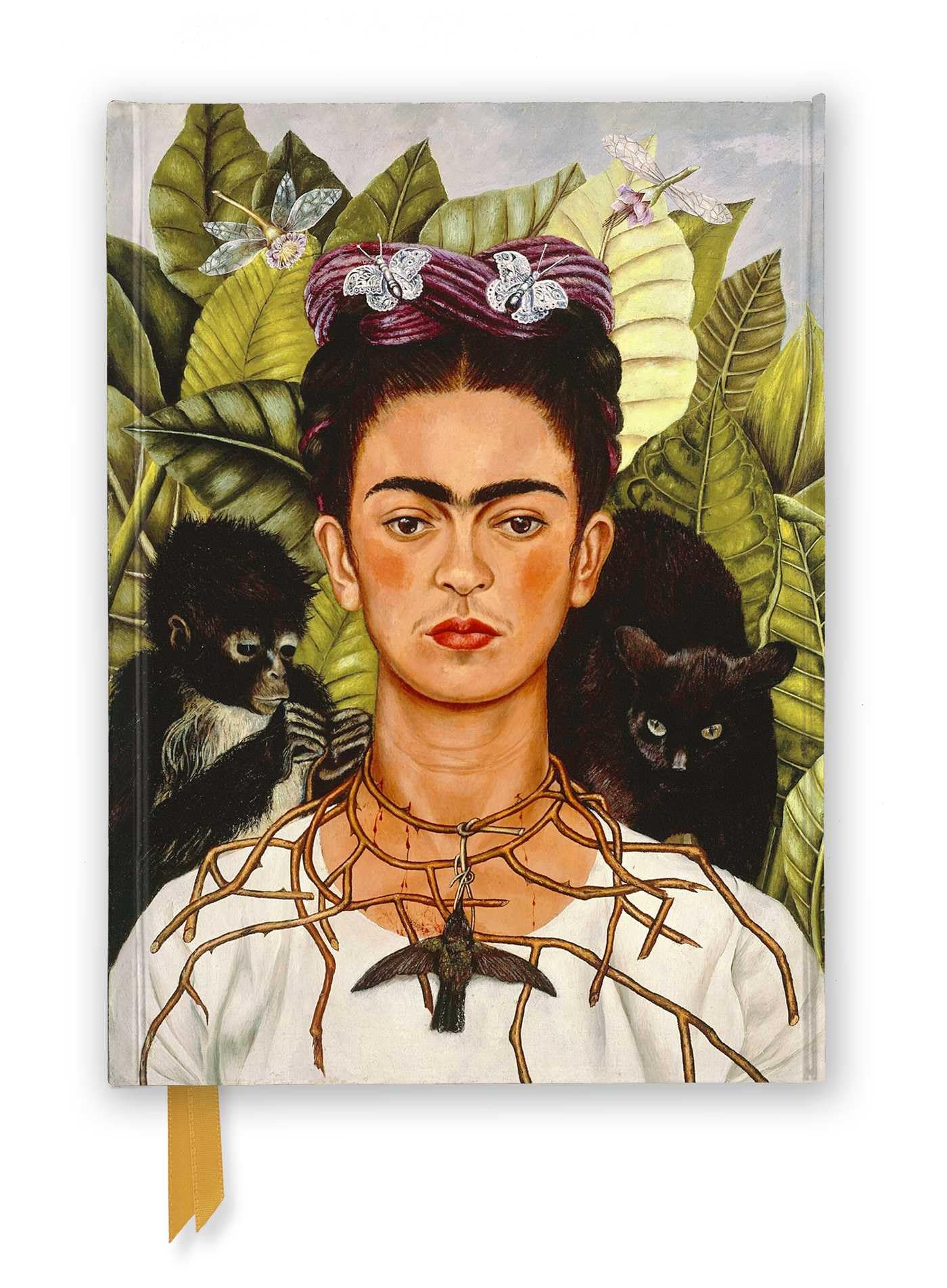 Frida Kahlo: Self Portrait with Thorn Necklace and Hummingbird (Foiled Journal) (Flame Tree Notebooks)
