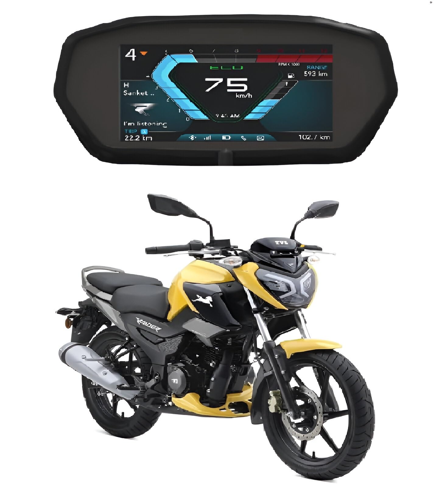 RTN Traders Present Speedo Meter Screen guard Protector full Compatible for Tvs Bike [Not a Tempered Glass] (TVS Rider XS Smart)-image-35