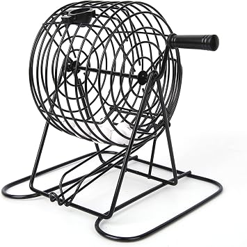 Deluxe o Set, Professional o Game Set with o Cage, 75 o Balls, 150 Colorful Chips & o Board, Ideal for Large Groups Parties, Party Lottery Machine