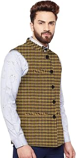 Men's Assorted Dots Blended Festive Nehru/Modi Jacket/Waistcoat - Available in and Size Options