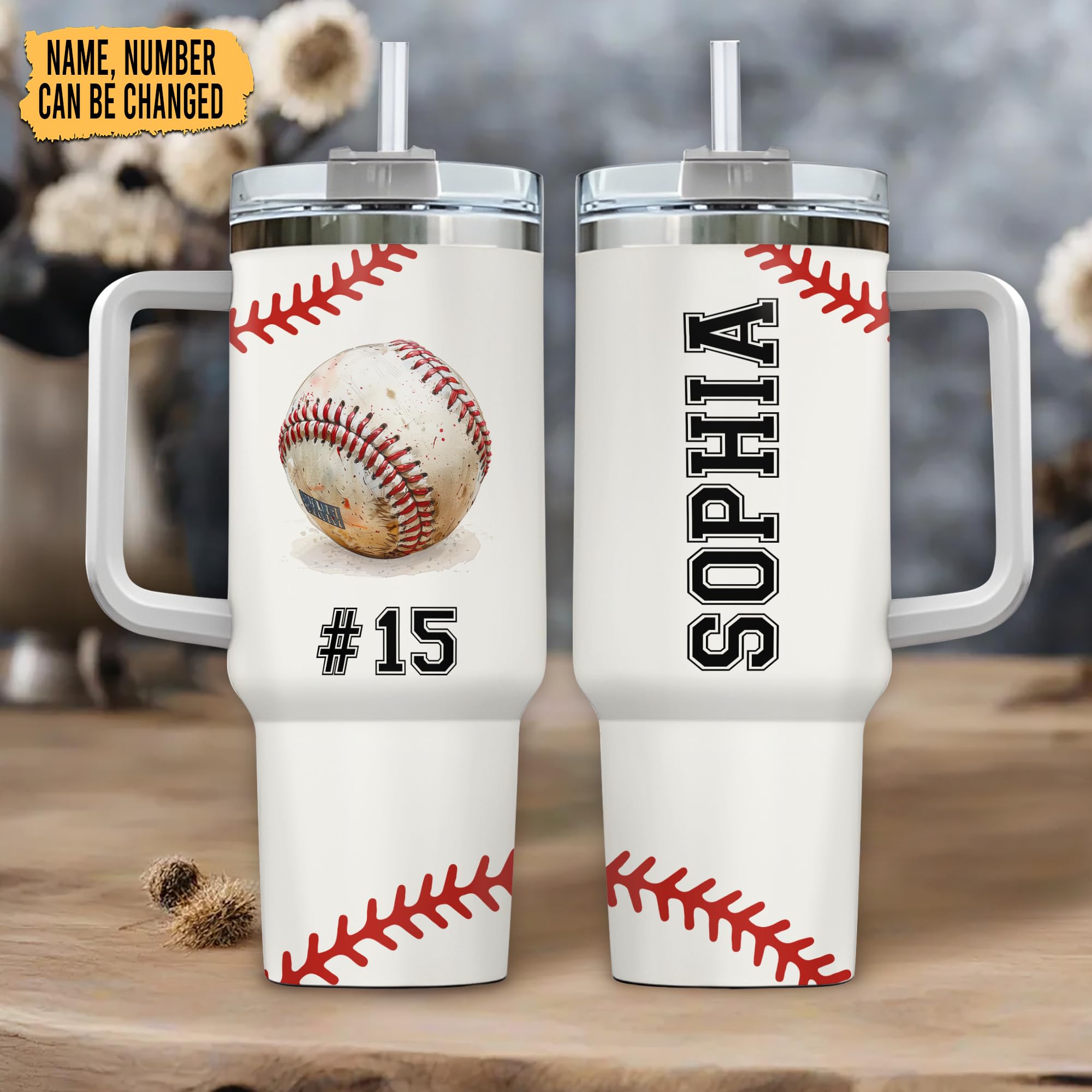 Vaso De Béisbol De 40 Oz Con Asa, Regalo Para Entrenador Dep | Envío Gratis
