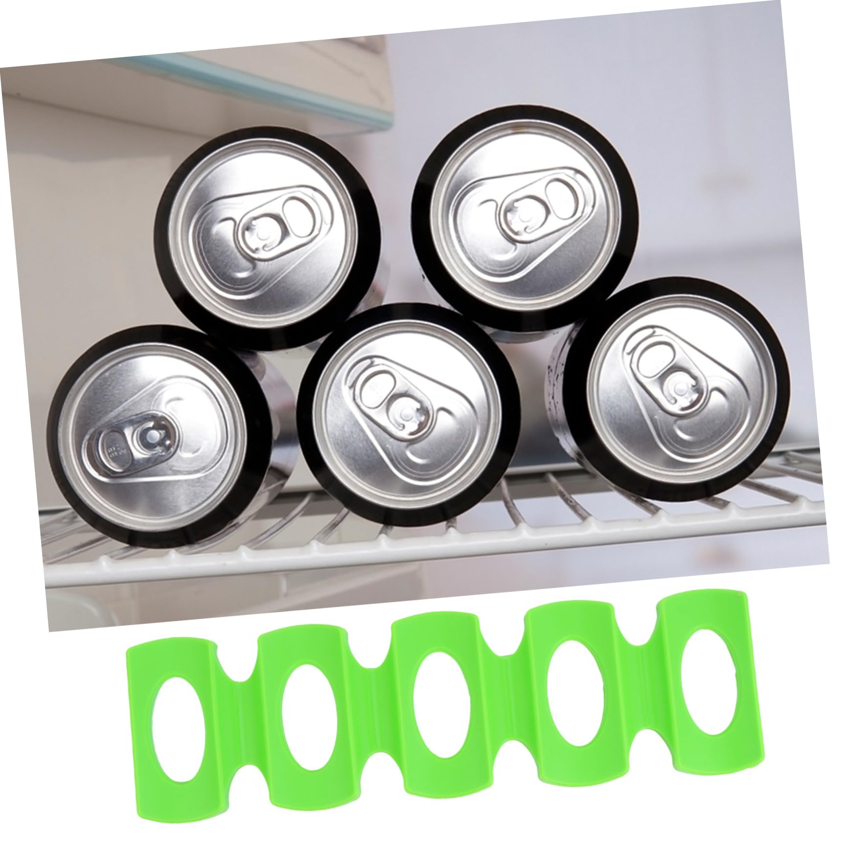 BRIGHTFUFU 2pcs Silicone Beer Rack Mats Space-Saving Beverage Holders for Refrigerator and Party Use Lightweight Non- Storage for Cans for Home Office and Bar Organization