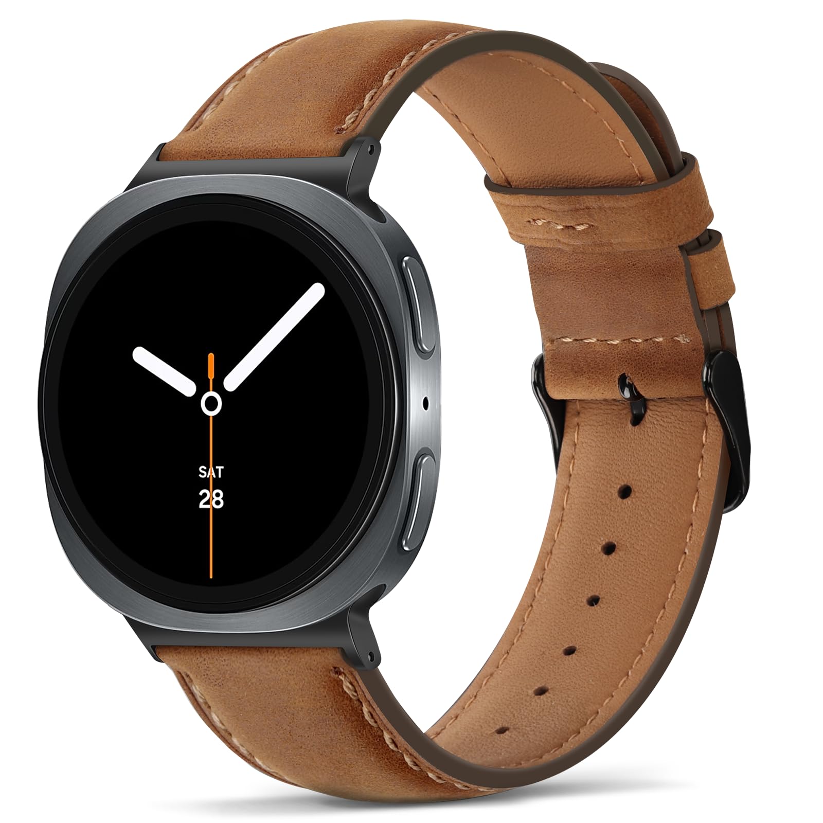 Tasikar Leather Bands Compatible with Samsung Galaxy Watch Ultra 47mm (2025/2024), Genuine Leather Strap Compatible with Samsung Galaxy Watch 8 40mm 44mm/8 Classic 46mm-image-27