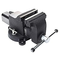 Vista 1 de Yost Vises 904-AS Tornillo de Banco Combinado de Acero Completo Ancho de Mordaza de 4 Pulgadas para Tubo y Banco Agarre Seguro con Base