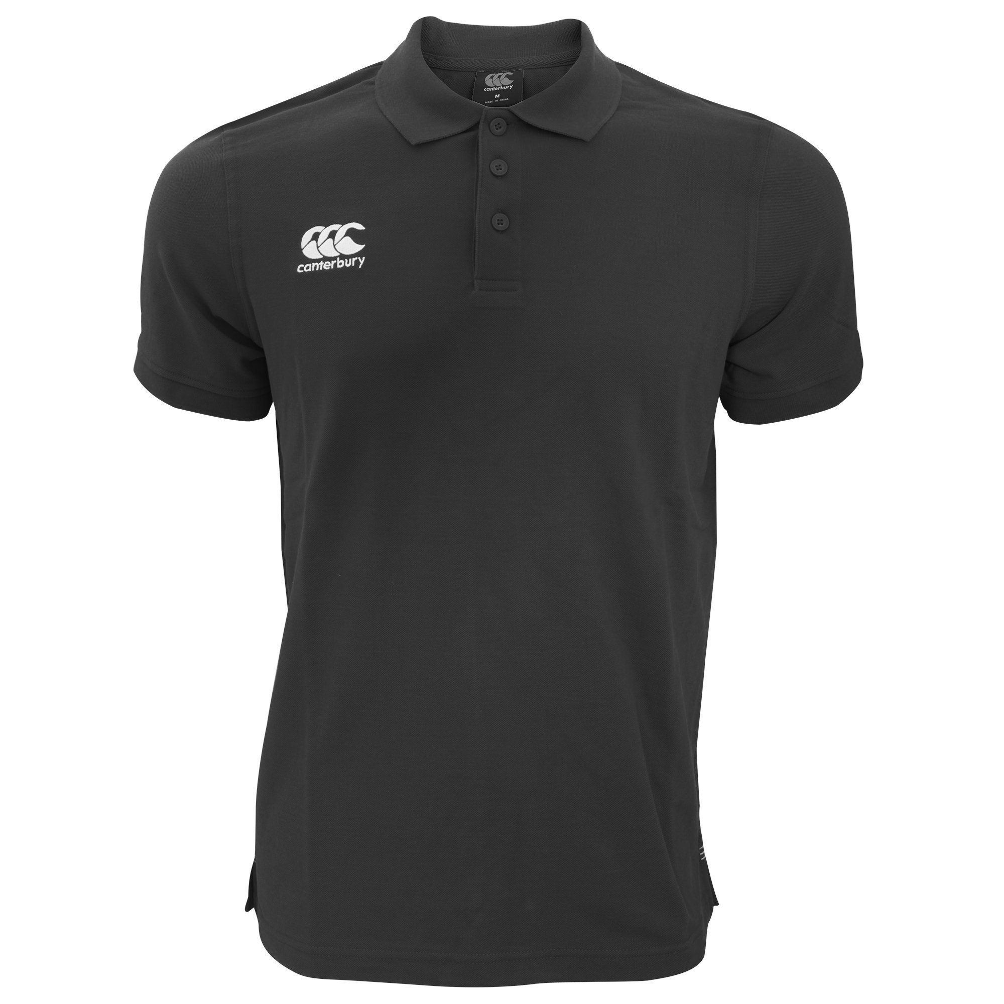 Canterbury Men's Black Waimak Short Sleeve Pique Polo Shirt