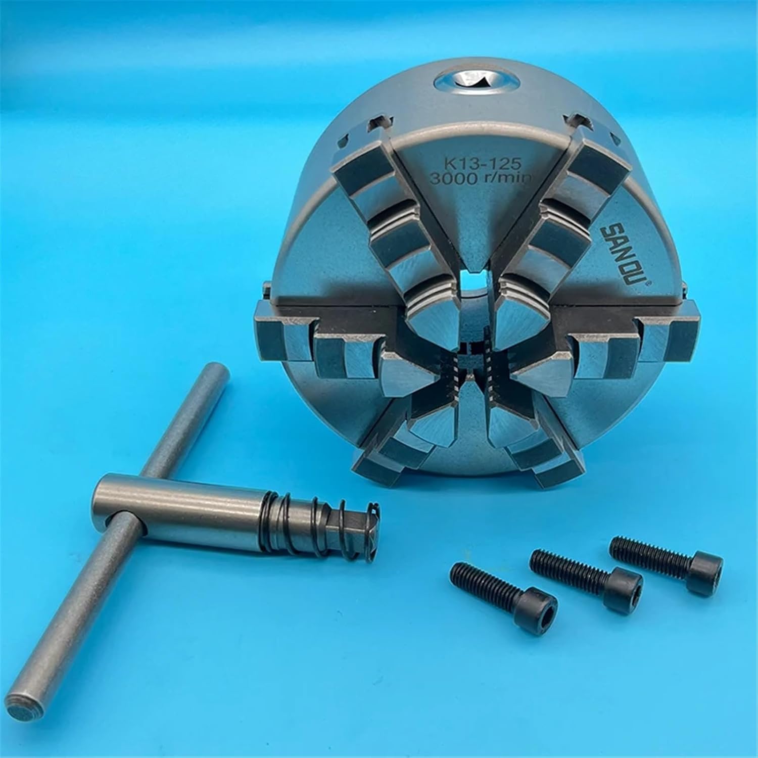 Chuck 6 Jaw 125mm Self-Centering Chuck Manual Metal Lathe Chuck K13-125 Machine Tool Accessory