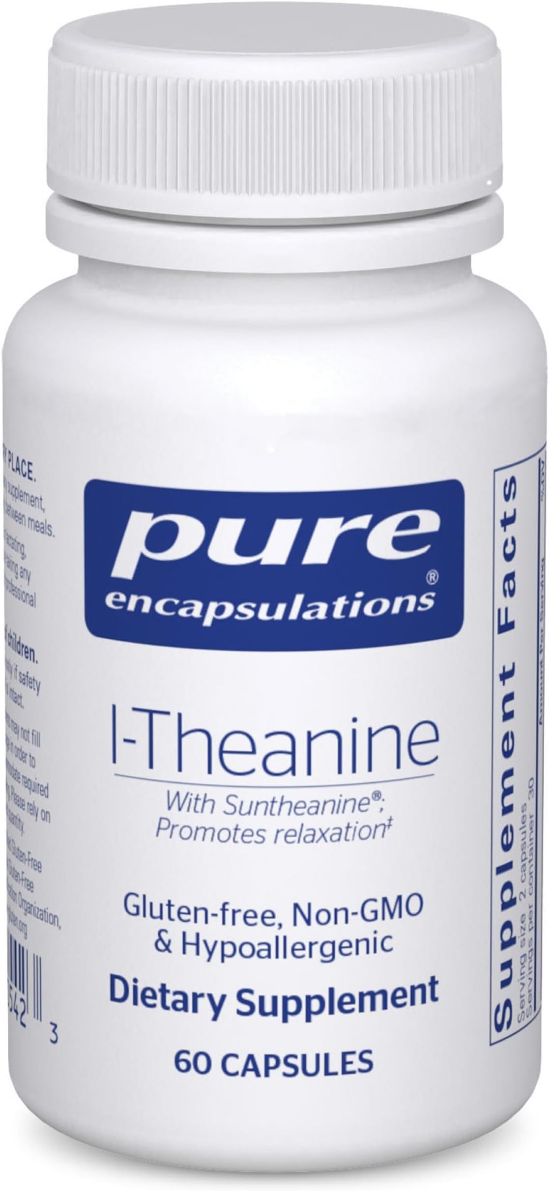 L-Theanine - Amino Acid Supplement to Support Relaxation, Stress & Nervous System - 60 Capsules