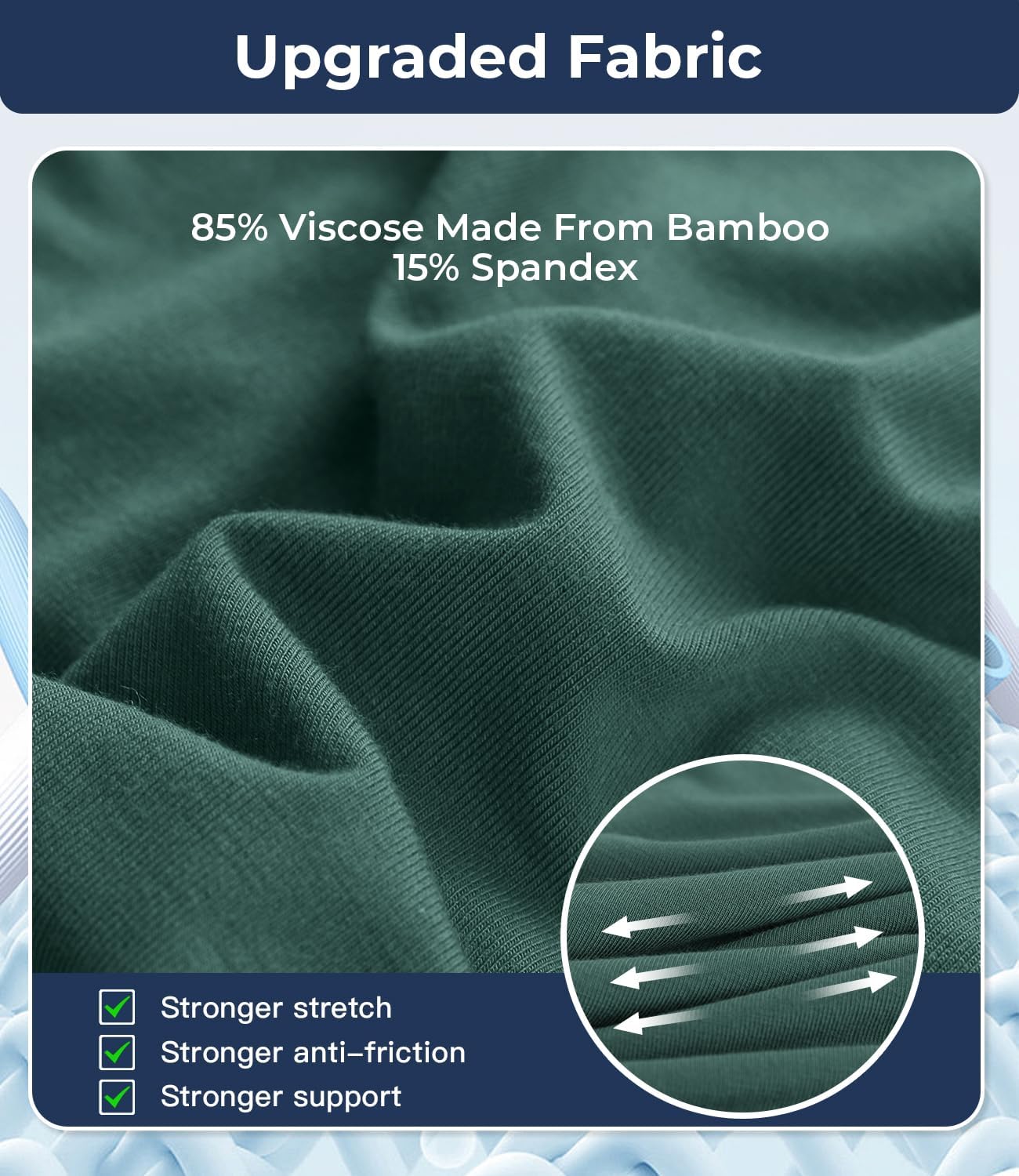 BAMBOO COOL Mens Underwear Trunks for Man Soft Waistband Open-fly Support Briefs(3 or 4 pack) - Image 4