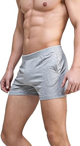 Pantalones cortos de pijama para hombre con bolsillos