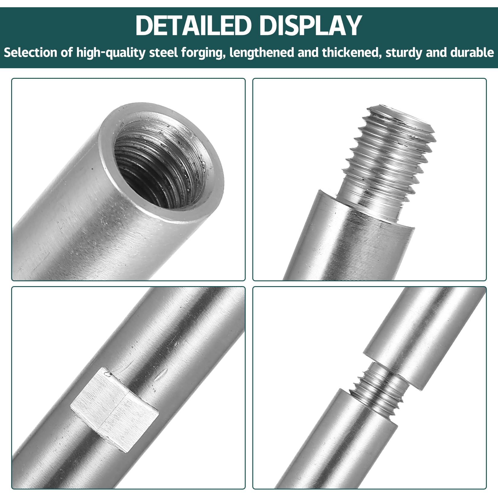 3-częściowy zestaw przedłużek M14 do szlifierki kątowej, aluminiowy wał przedłużający, adapter M14 do polerki, akcesoria do szlifierki (75/100/140 mm)