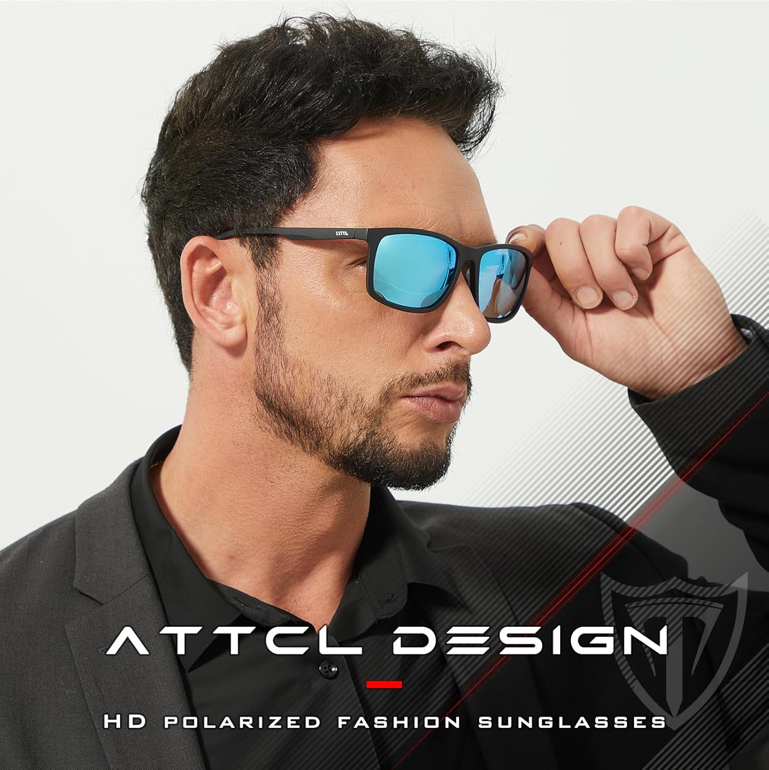 ATTCL Men’s Polarized Sunglasses UV400 Protection, Square TR90 Frame for Driving, Golf, and Outdoor Activities - Image 3