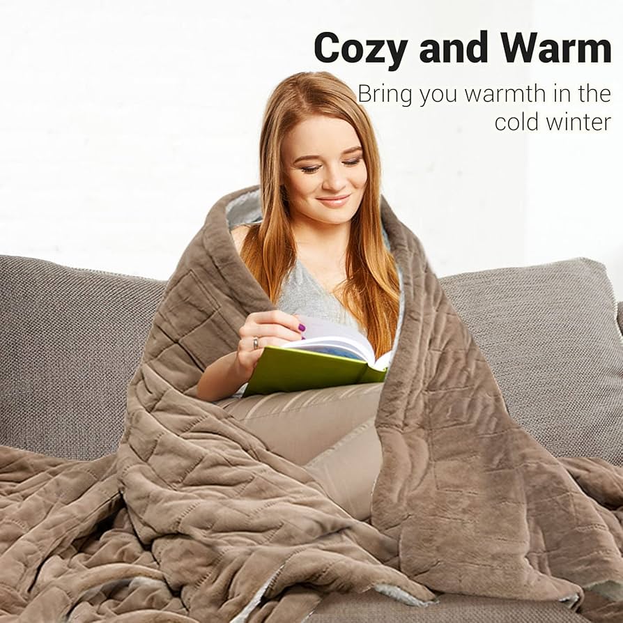 Amazon.com: ZXU Heated Weighted Blanket，50