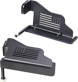 Black Steel Front Foot Pegs For 1997-2006 Jeep TJ Wrangler Exterior Door Hinge Foot Peg Rest Pedals - 1 Pair USA FLAG