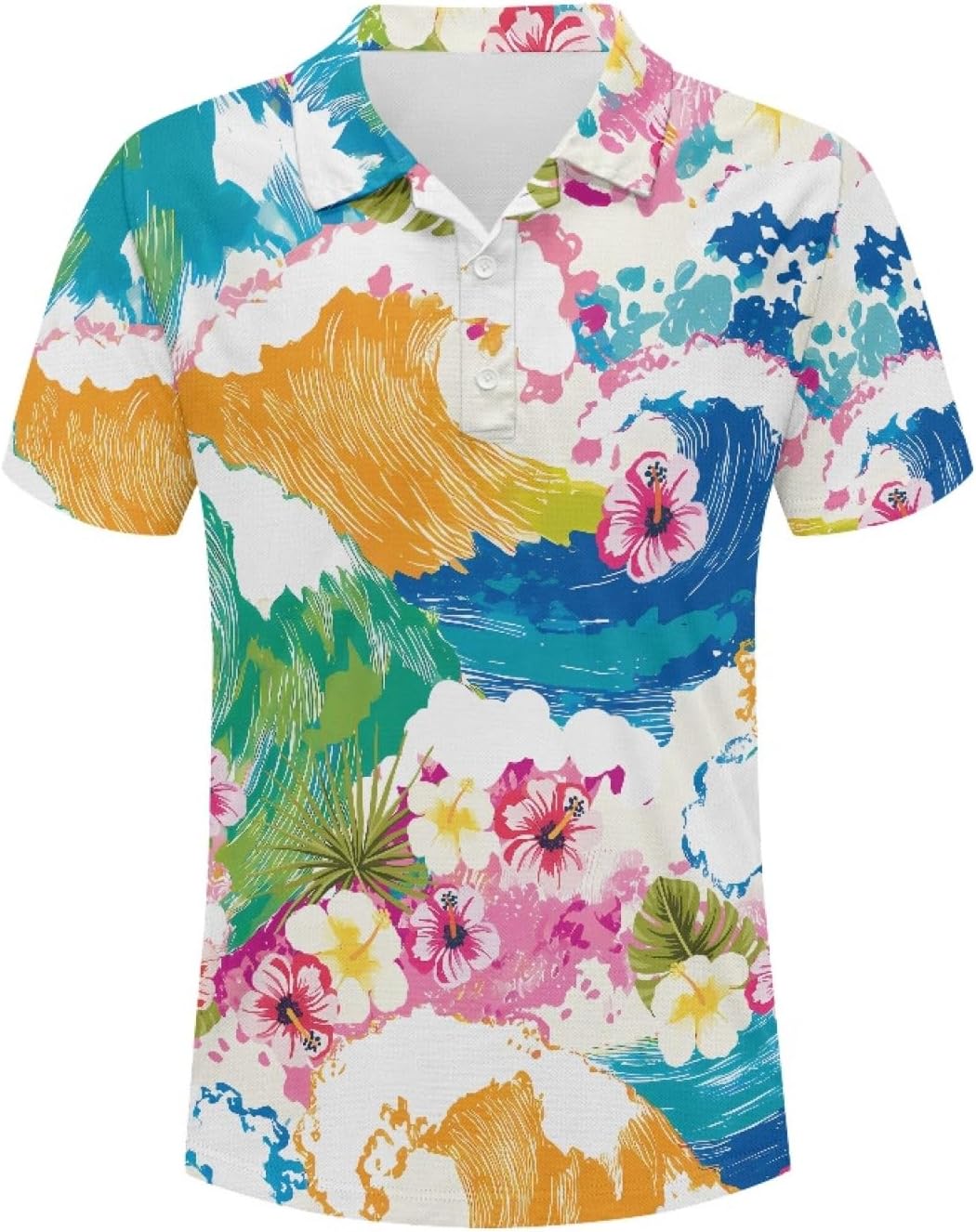 Amzbeauty Men's Polo Shirt Short Sleeve Business Casual Shirt