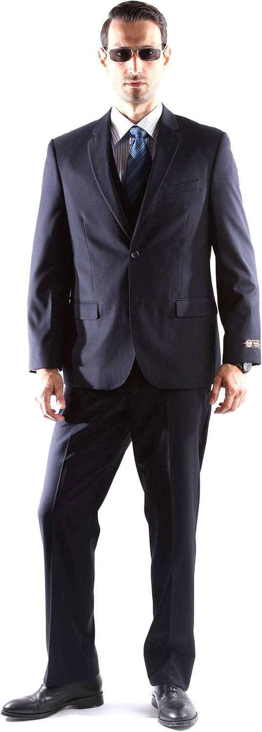 Men's Single Breasted 2 Button Superior 150s Extra Fine Dress Suit