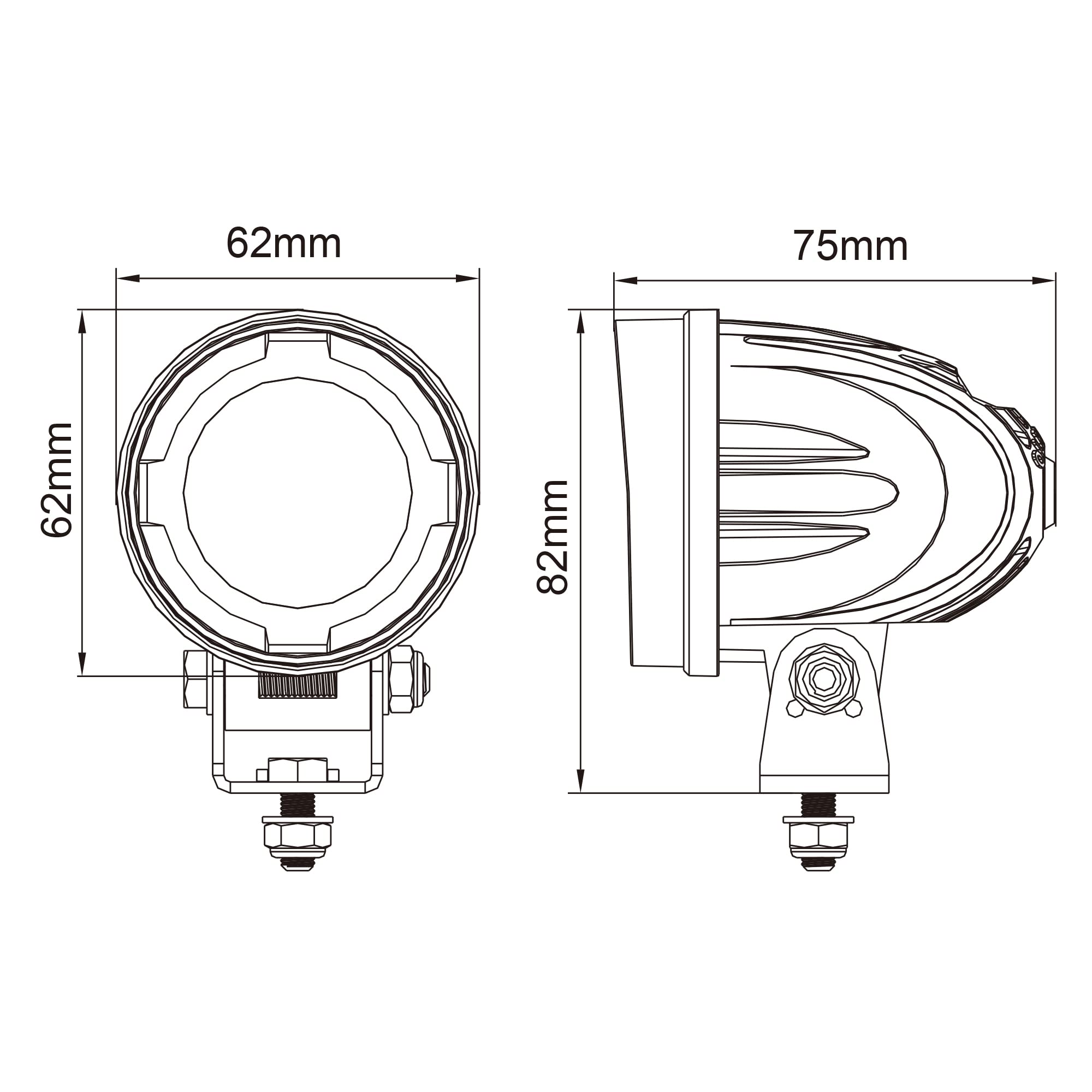 A-Parts Kit Faretti Led Omologati per BMW R1250 GS dal 2019 in poi
