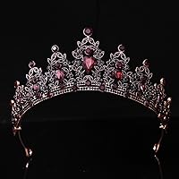 Vista 205 de Kamirola - Corona de reina y tiaras corona de princesa para mujeres y niñas, diademas de cristal para novia, princesa para bodas y fiestas (01)