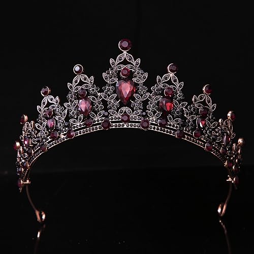 Miniatura 197 de Kamirola - Corona de reina y tiaras corona de princesa para mujeres y niñas, diademas de cristal para novia, princesa para bodas y fiestas (01)