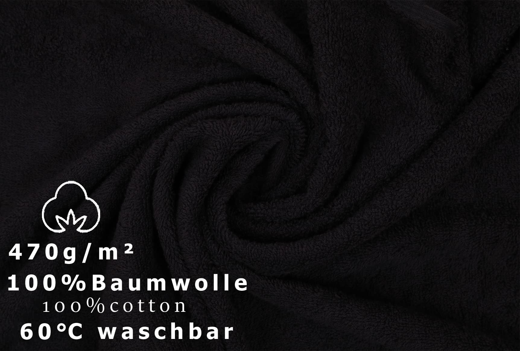 Betz Lot de 2 Serviettes à Sauna Premium Drap de Bain 100% Coton 70 x 200cm Couleur Noir