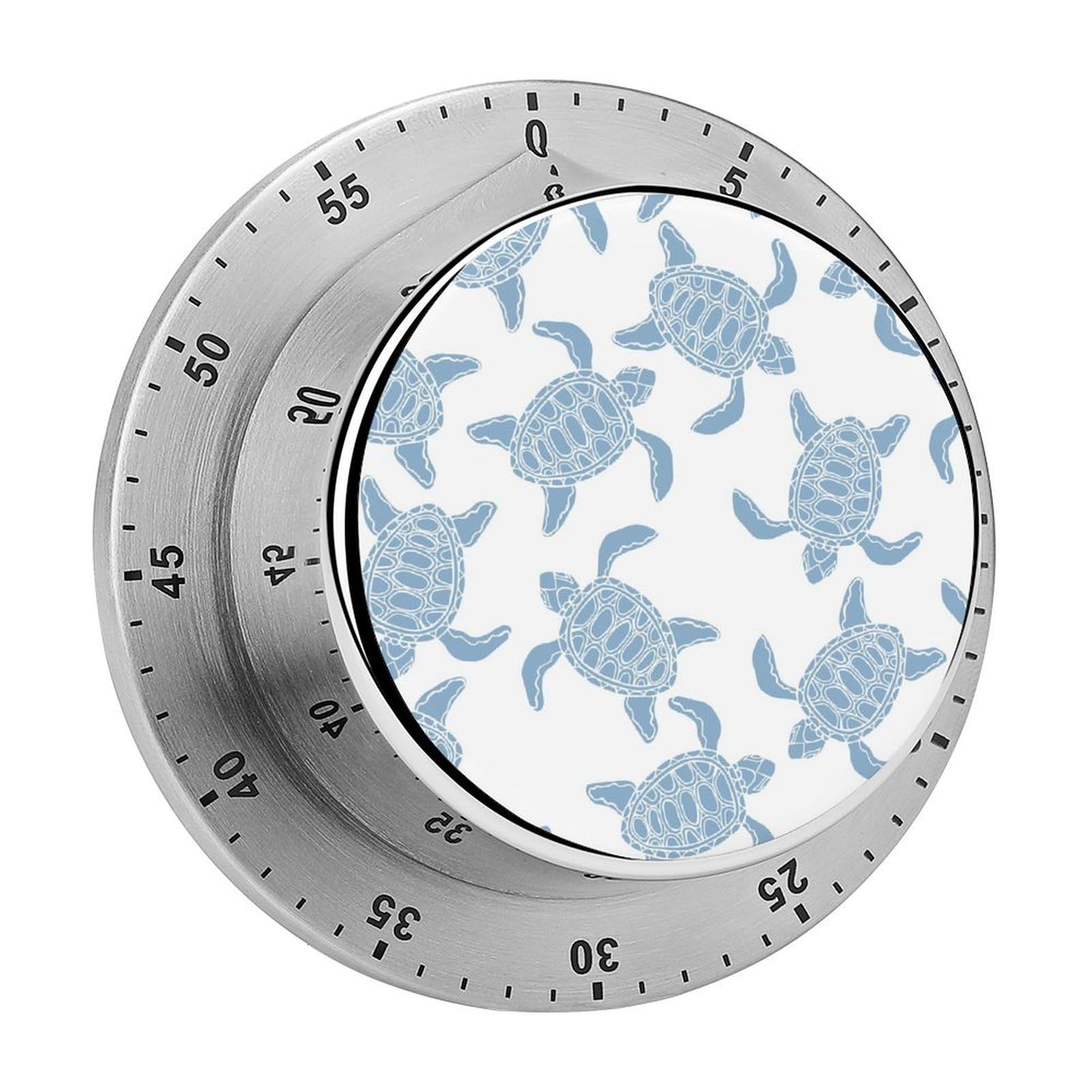 Minuteur de cuisine tortue bleue de 8cm pour cuisson et étude