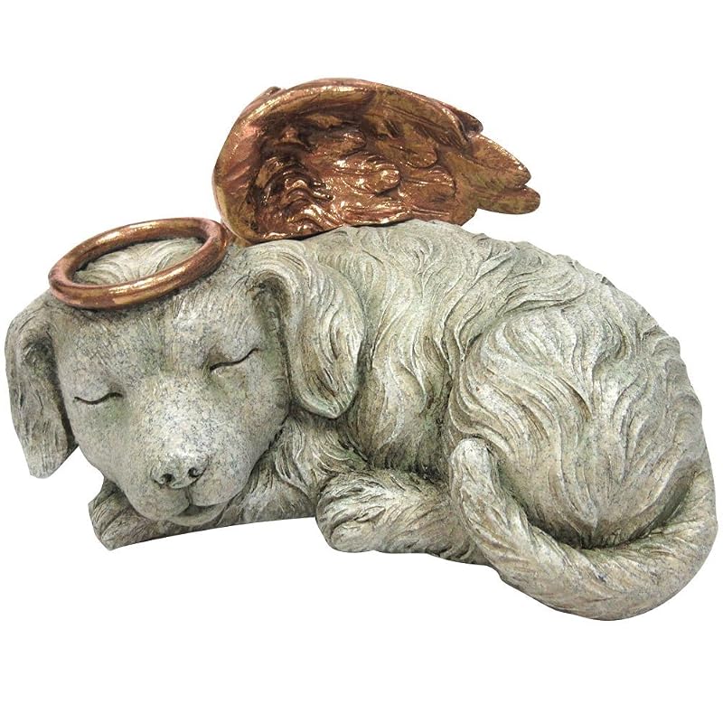 Urna Memorial para Cães e Gatos Angel com Pedra Triturada e Resina Pacific Giftware, 492 cm³