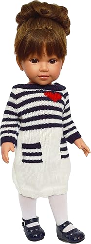 Miniatura 7 de Acogedor vestido de punto para el día de San Valentín para muñecas de 18 pulgadas y muñecas Kennedy y Friends, ropa de muñeca de 18 pulgadas