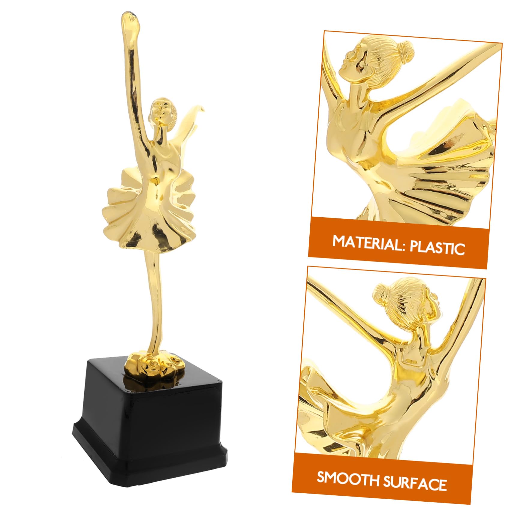BESPORTBLE Trophäe des Tanzwettbewerbs glitzernder Rock Ballett-Pokal Tanzkostüme Ballett- Tanzwettbewerb Trophäe Ballett Trophäe kleine Tanztrophäe dekorative Balletttrophäe Plastik