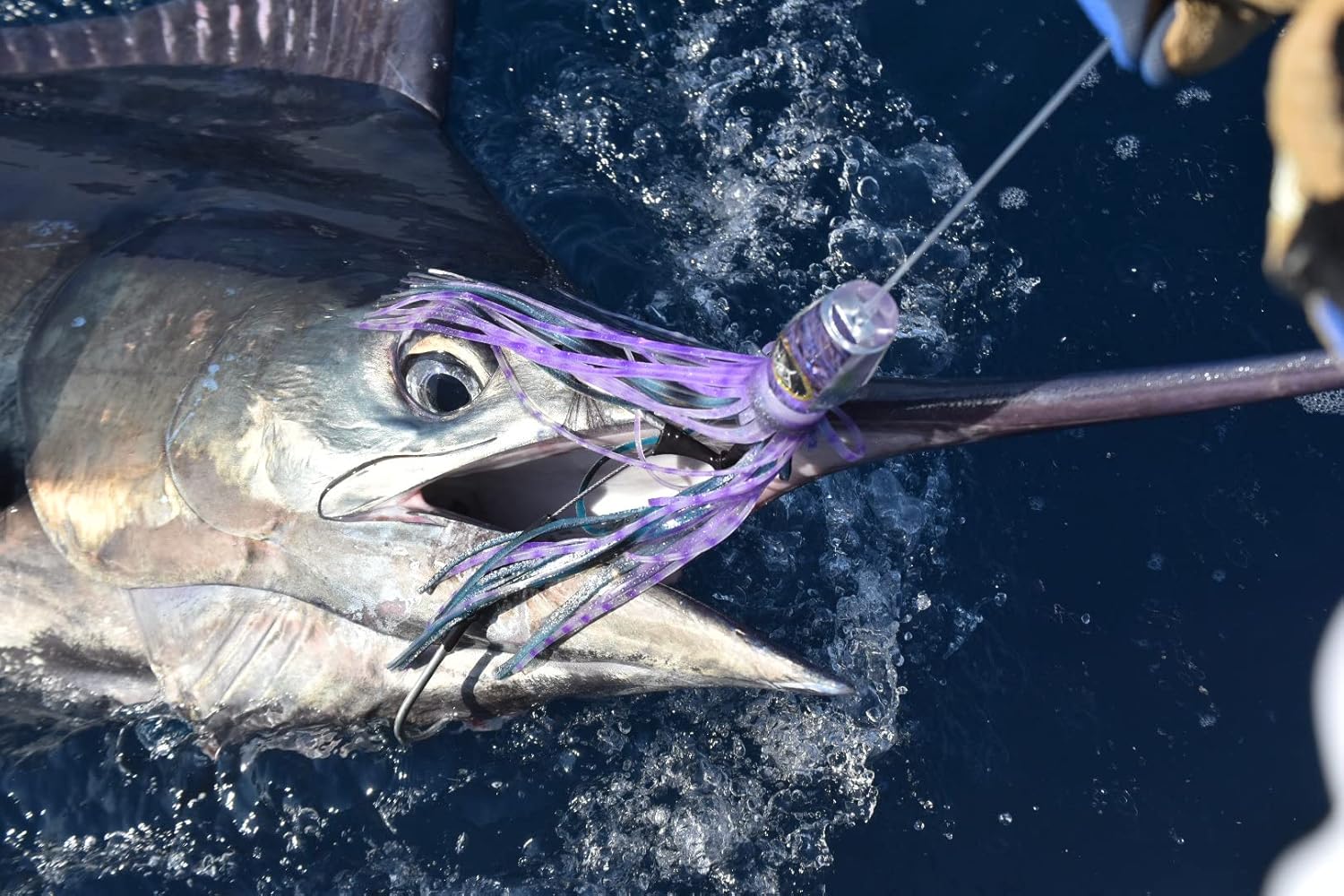 Lobo Lures #50 Typhoon XL Black Marlin Trolling Lure Pink Mackerel Blue Abalone-Made in The USA