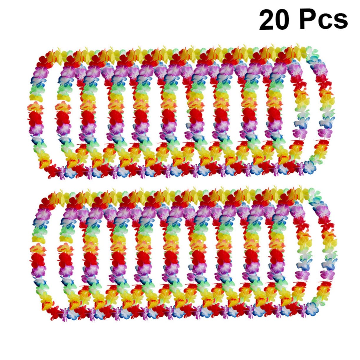 INOOMP 40pezzi Ghirlande Hawaiane Artificiali Per Accessori Per Luau e Costumi Decorazioni Per e Celebrazioni