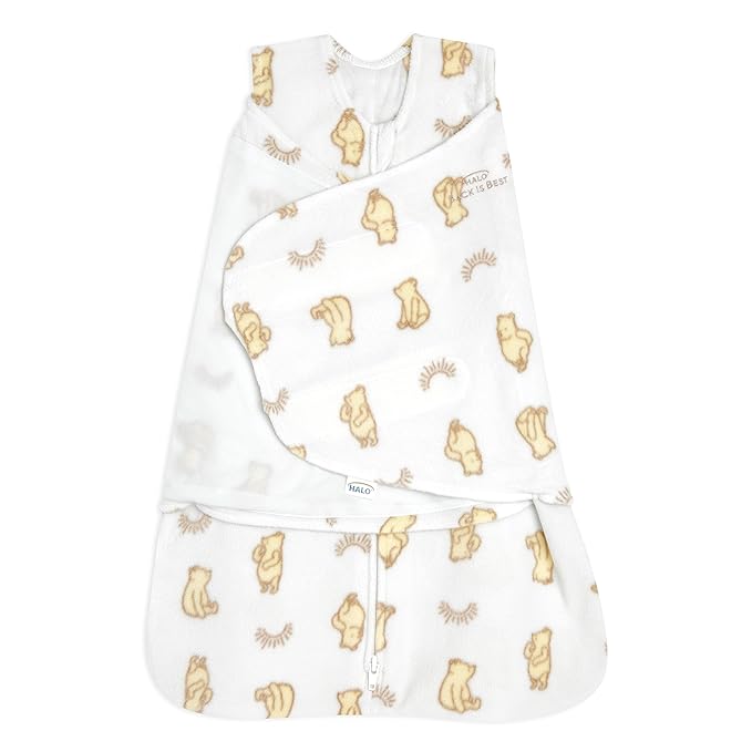 HALO MicroFleece Sleepsack Swaddle, 3Way Adjustable Wearable Blanket, TOG 3.0
