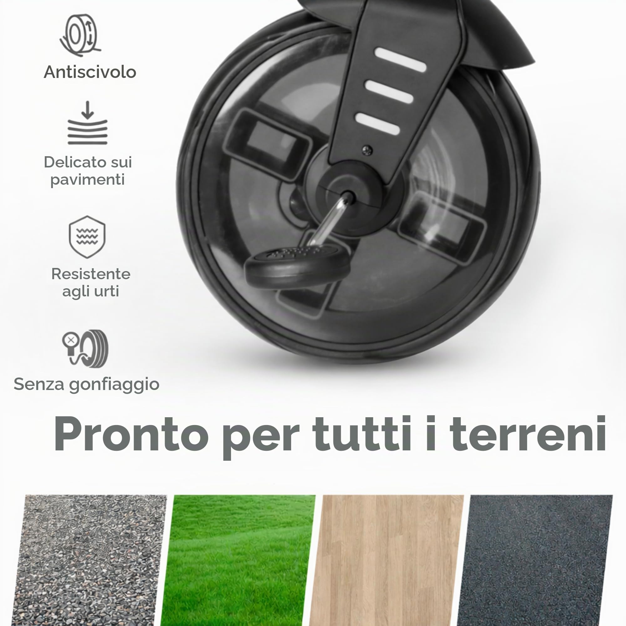 Qplay Triciclo Evolutivo COMFO MAX 6 in 1 nero | Triciclo Bebe 1 anno pieghevole in alluminio con seduta a 360°, reclinabile e capottina - per neonati da 10 a 72 mesi (beige)