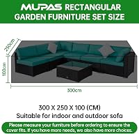 MUPAS 420D Oxford vízálló kerti bútor takaró 300x250x100cm tárolózsákkal 2